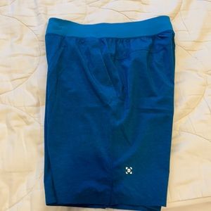 Small lululemon turquoise heathered shorts